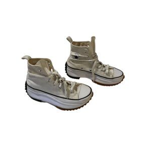 Converse Run Star Hike canvas platform sneakers in Cream - Size 5.5 (Womens)